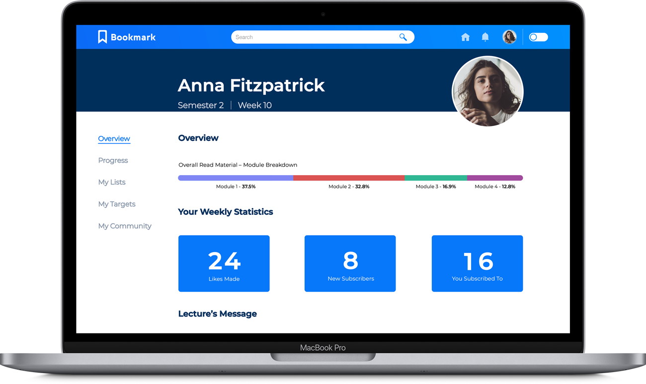 Bookmark - Profile Overview
