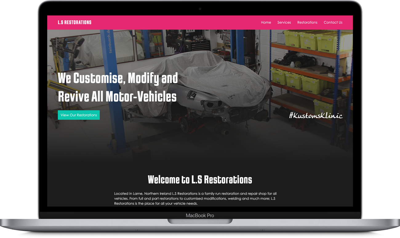 L.S Restorations - Landing Page